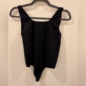 SKIMS Black Scoop Neck One-Piece